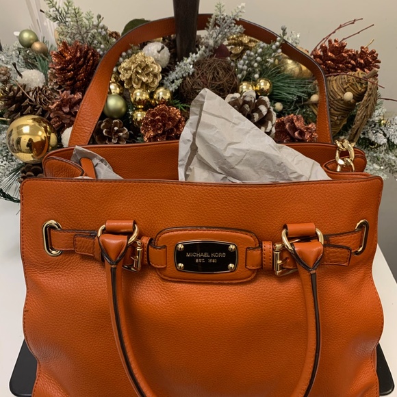 Orange Micheal Kors Hand Bag - Picture 2 of 5